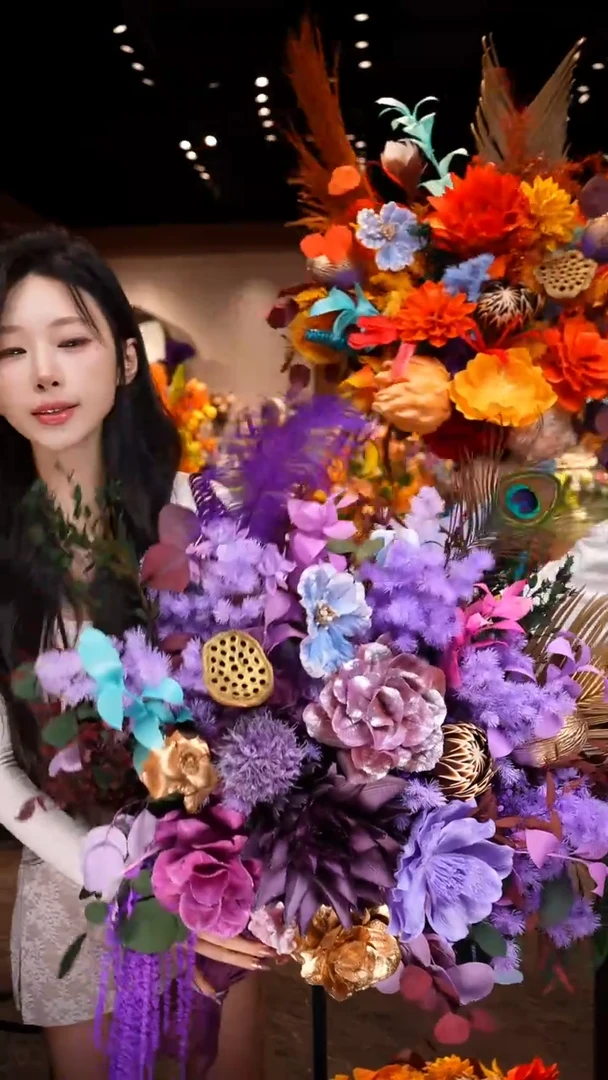瓶琉璃手工花器花束空运包邮送货上门-以图片为准