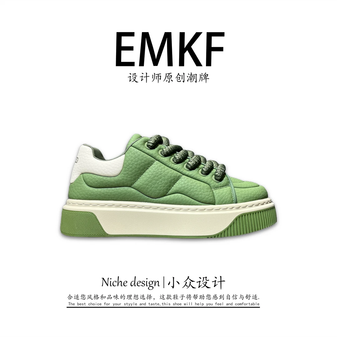 【EMKF】厚底潮流舒适秋季增高板鞋青年休闲板鞋舒适潮流鞋子百搭