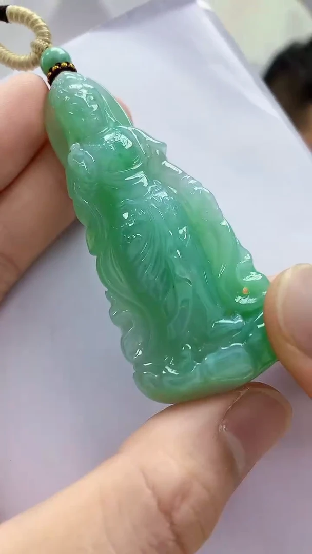 未镶嵌定制翡翠 4898bb-毛货挂件65