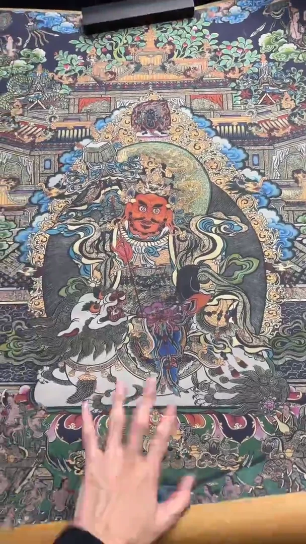 装裱画唐卡藏艺术阁TK160红财