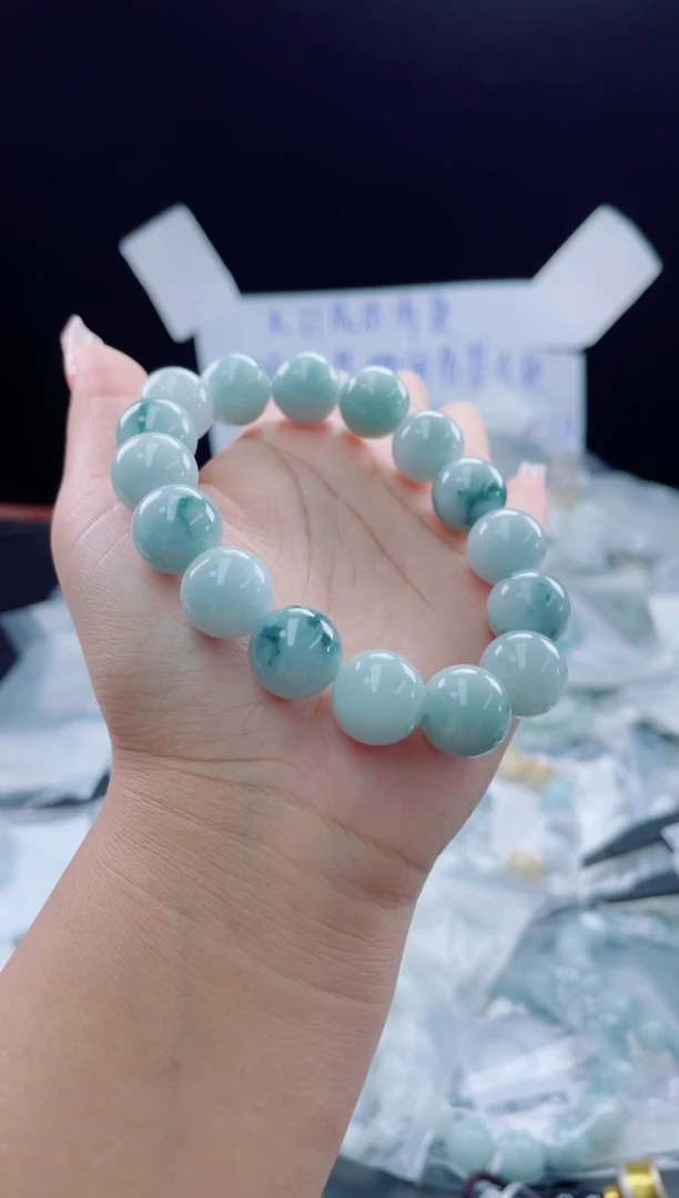 未镶嵌定制翡翠珠串