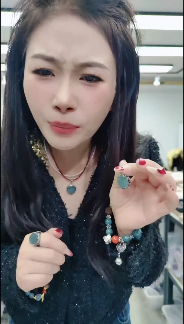 【闪购商品】翡翠颈饰未镶嵌0622 蓝水圆牌吊坠