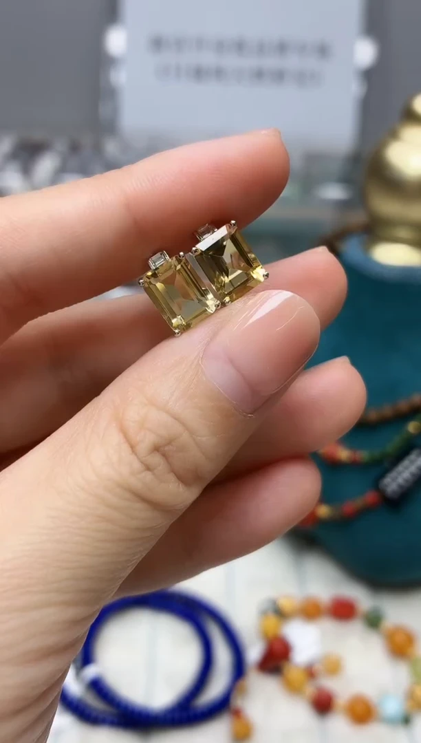银S925镶嵌耳饰水晶266BJ1213产品一个（多样性）