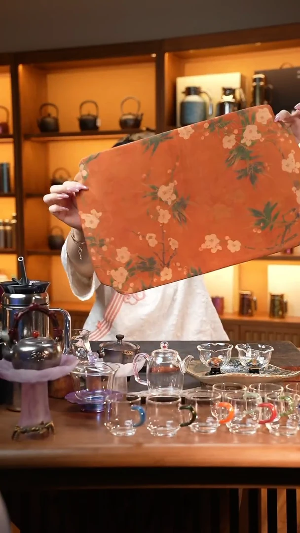 暗香疏影/香云纱兰清雅香茶席48*30