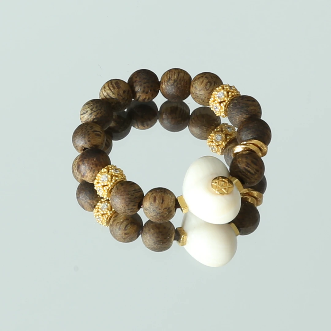 【心怡】猛犸奇楠戒指