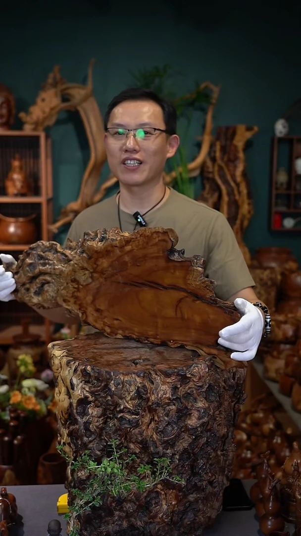枣木雷击枣木干泡台