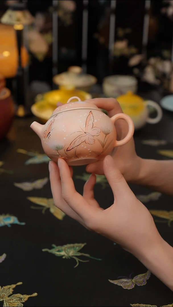 汐霞蝶梦   茶壶