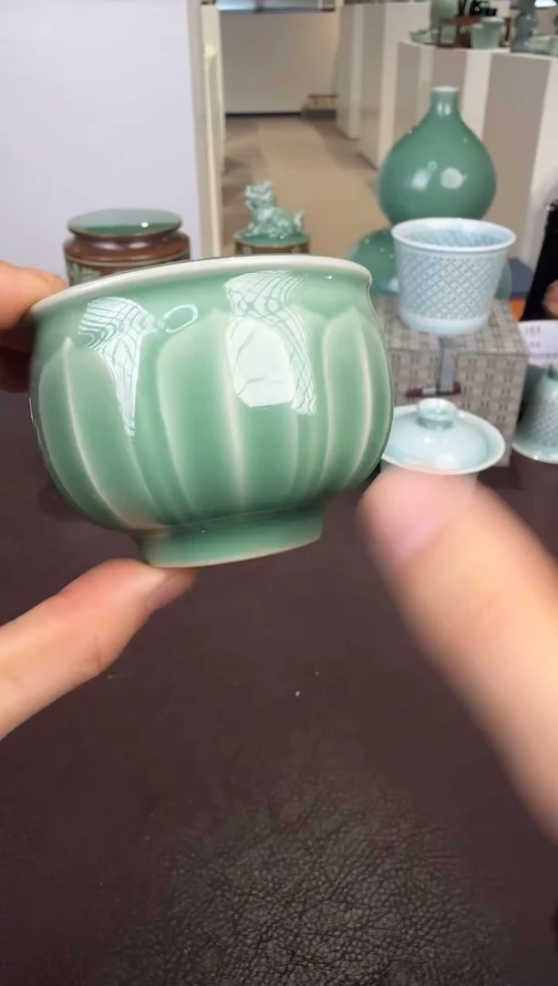 青瓷手工茶器包邮