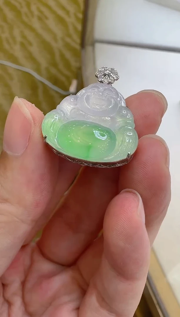 吊坠(不含链)18K金镶嵌翡翠多样性团购发一件