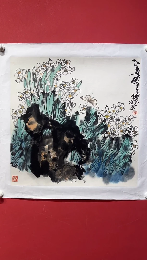 国画李纲-4平尺-国画作品-金