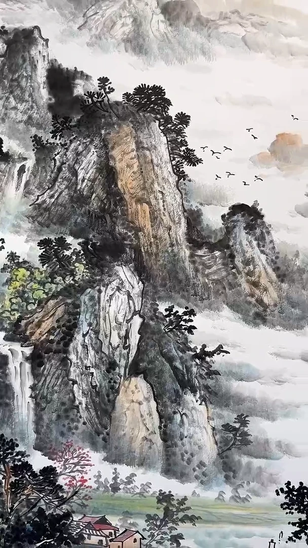 书法刘华亮山水四尺