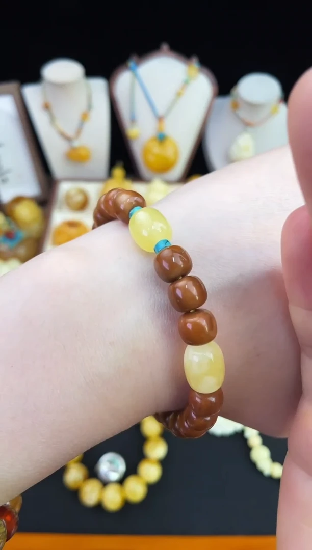 琥珀未镶嵌珠宝奇石柒月