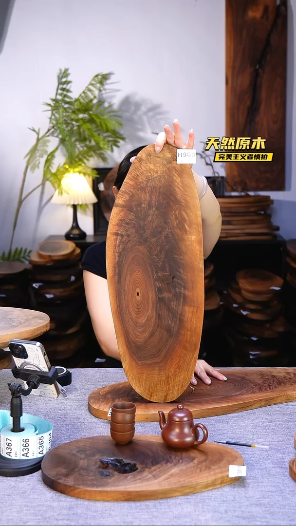 木北美黑胡桃原木.干裂疤结不属于商品质量问题完美主义者慎拍