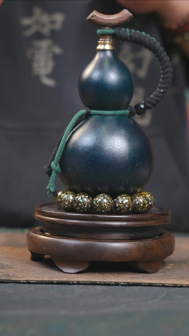 【闪购商品】YH132大漆酒葫芦不包手串及旋转底座