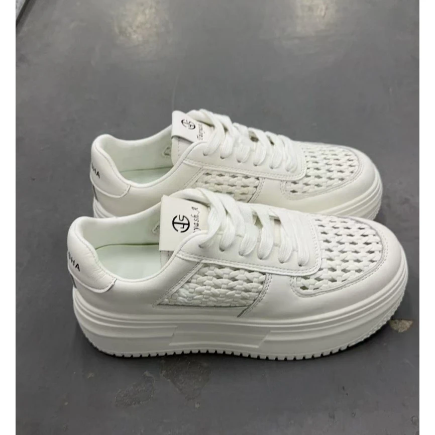 【唯品专属】2150-5新款百搭平底休闲板鞋舒适小白鞋