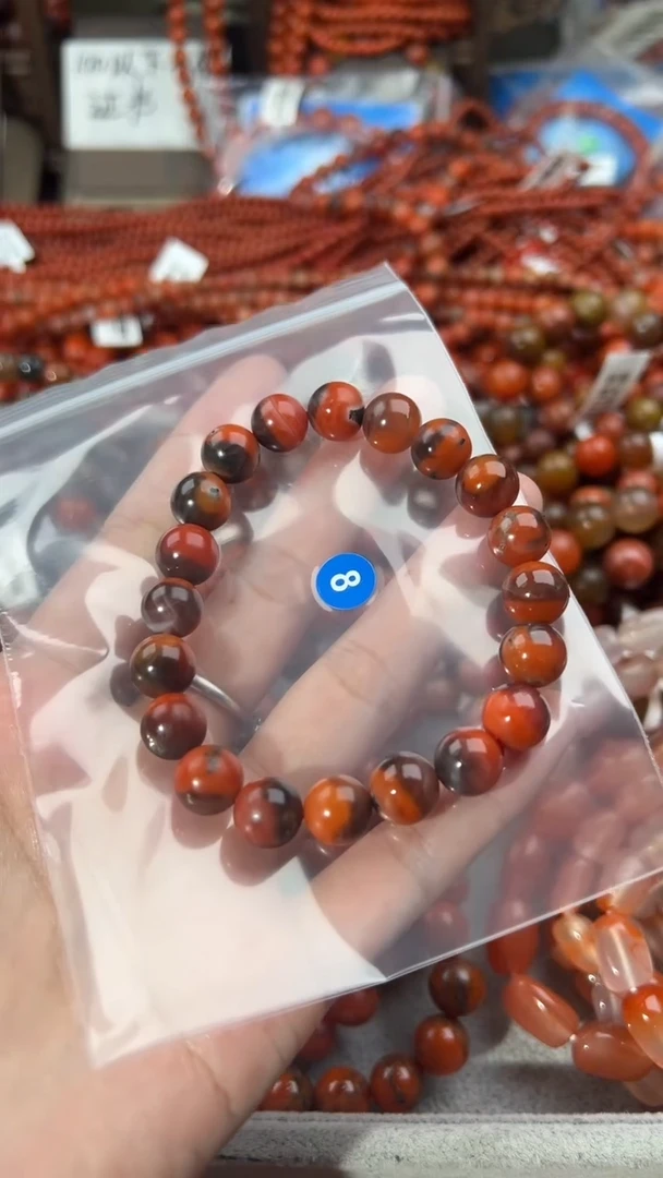 南红玛瑙手串未镶嵌10