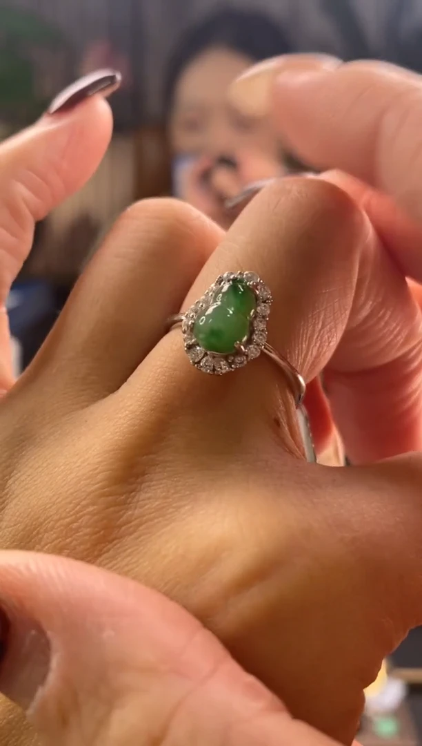 颈饰银S925镶嵌翡翠净货16803