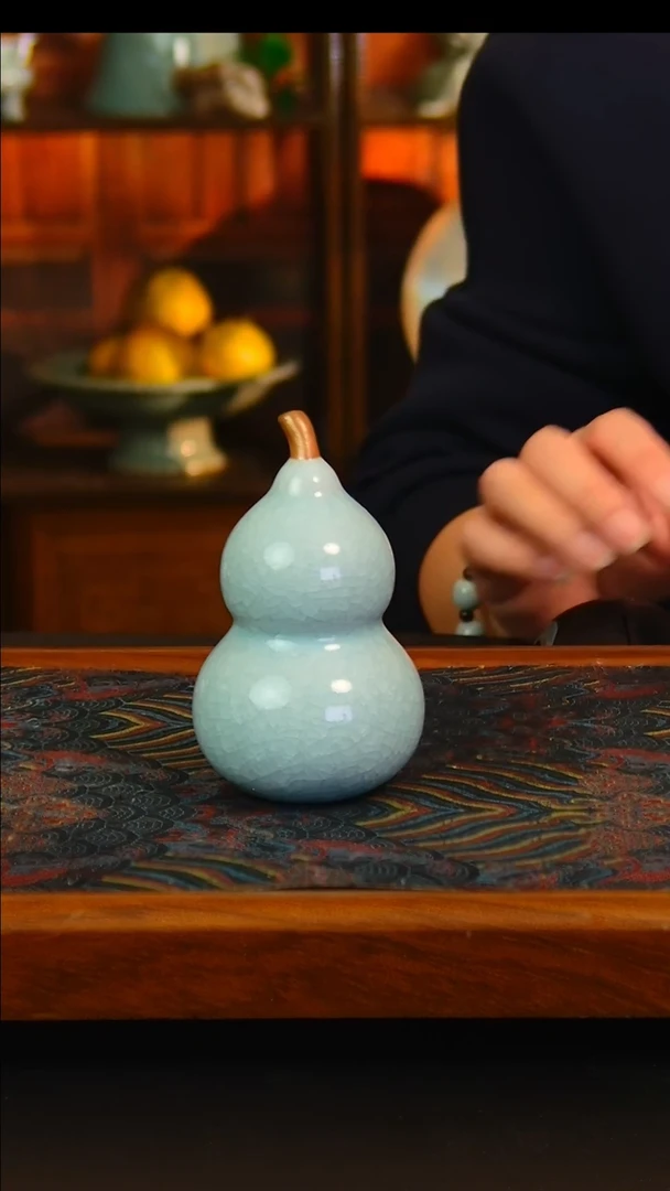 瓷片冰花釉葫芦，全品