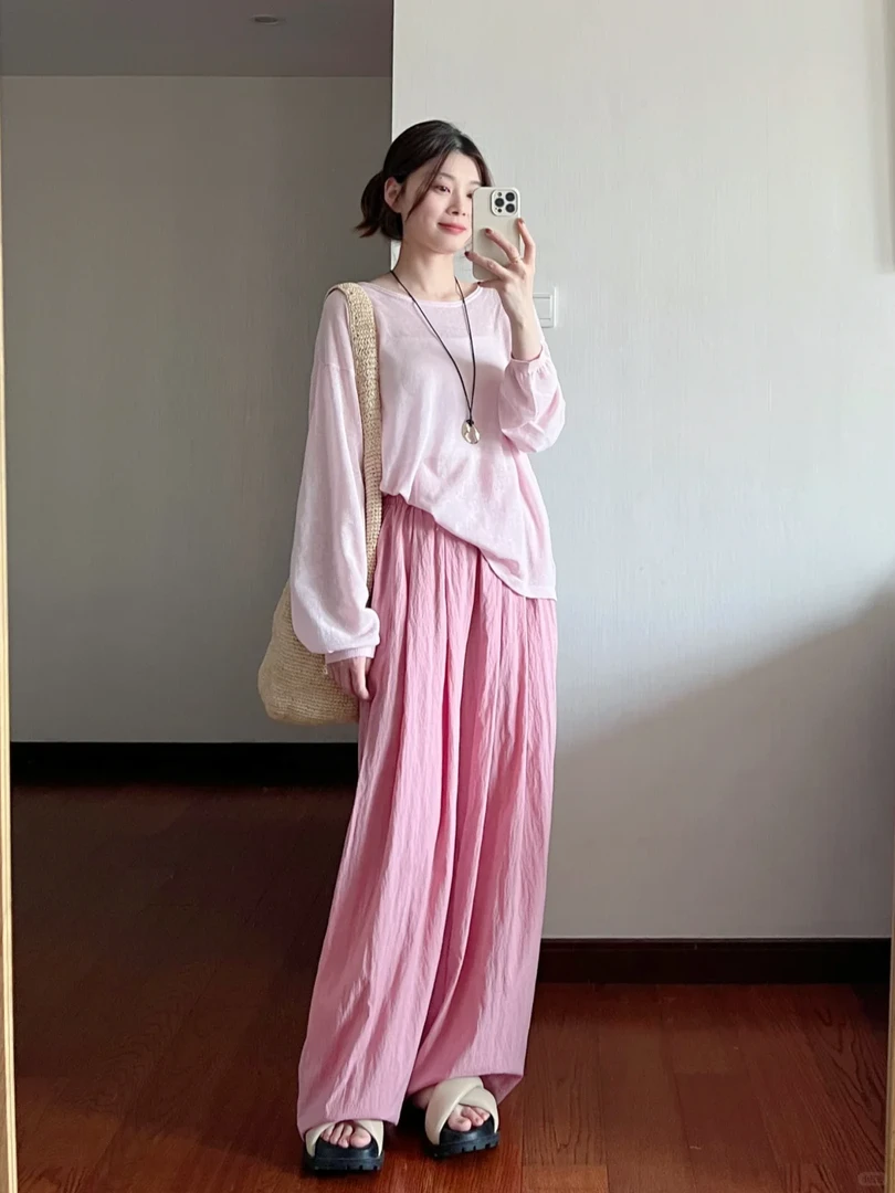 2025夏季新款多巴胺穿搭减龄气质穿搭配一整韩系盐系轻熟两件套装