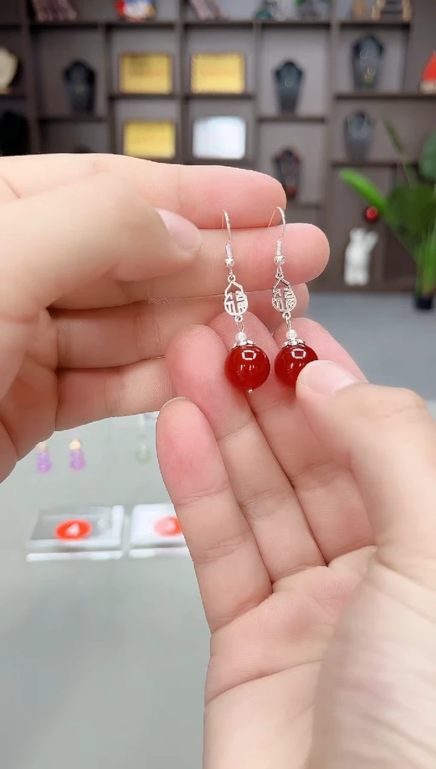 未镶嵌耳饰玛瑙/玉髓230000