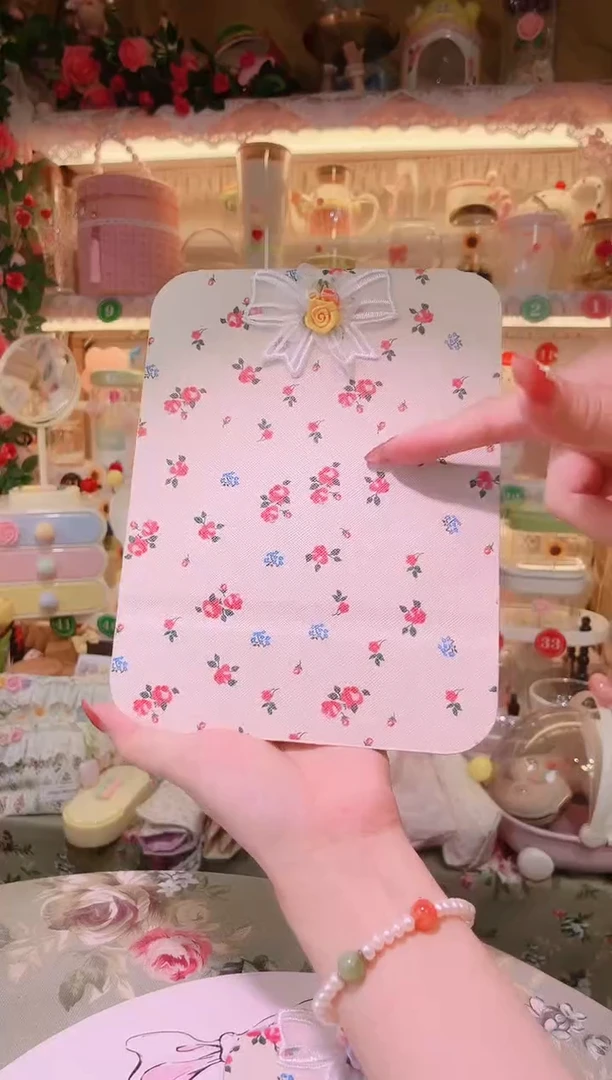 玫瑰花折叠镜中——手工制作品质好！