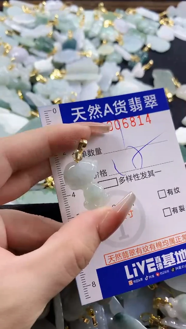 颈饰未镶嵌翡翠天然A货翡翠