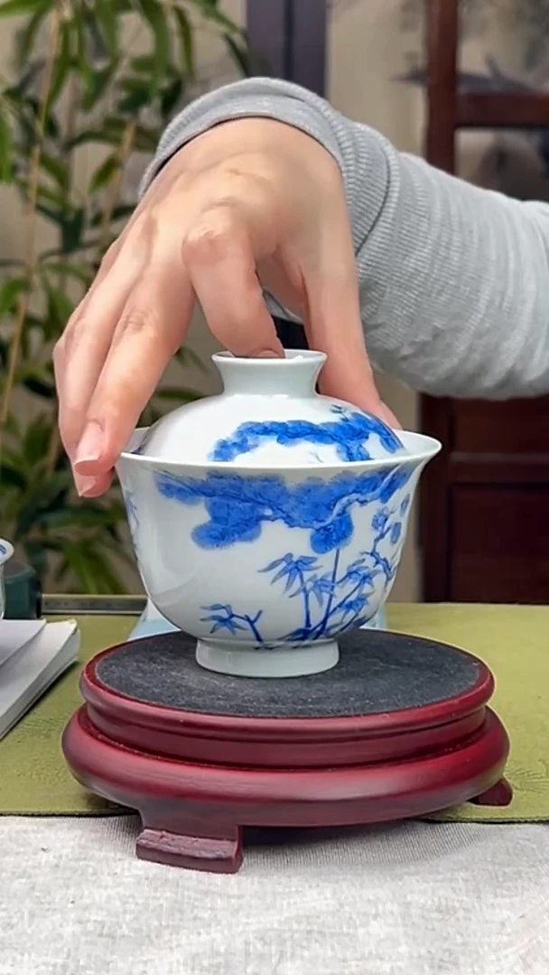 瓷片景德镇毛仔柴窑杯