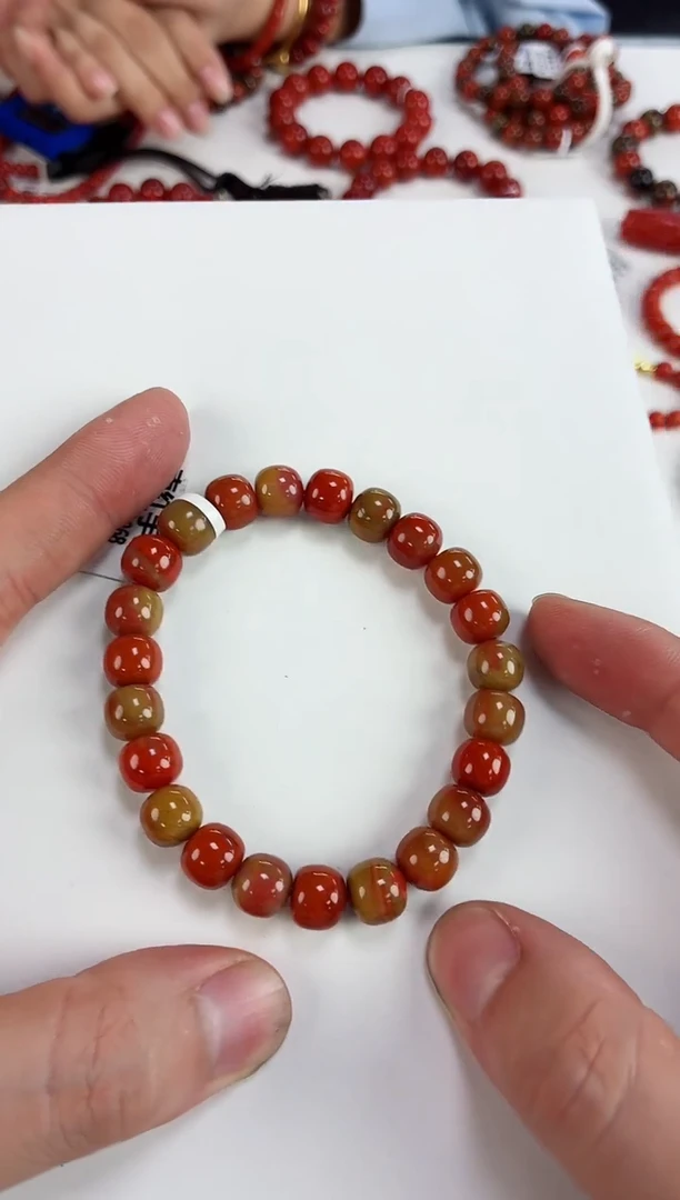 未镶嵌大山包老型包浆手串9+南红玛瑙（多样式发其一）