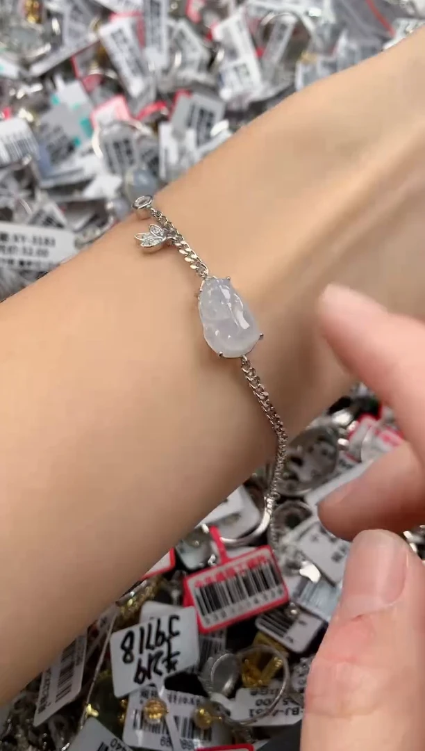 银S925镶嵌戒指翡翠666-----4