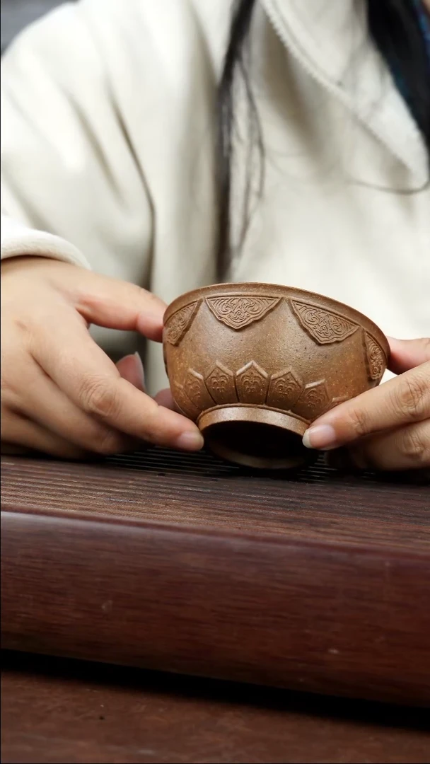 茶壶紫砂龙骨金砂梵莲杯150CC