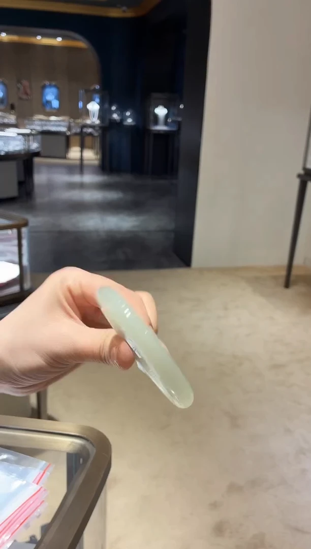 未镶嵌手镯和田玉177【棉】不退不换圈口56