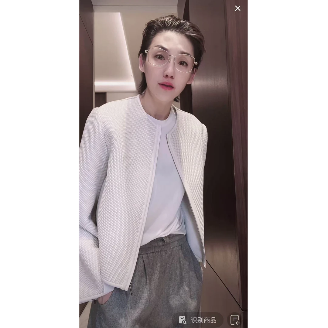 绵羊皮 米白外套  WT1135