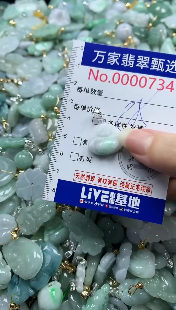 吊坠(不含链)未镶嵌翡翠0734