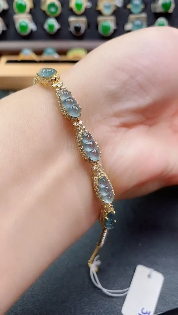 银S925镶嵌戒指翡翠1