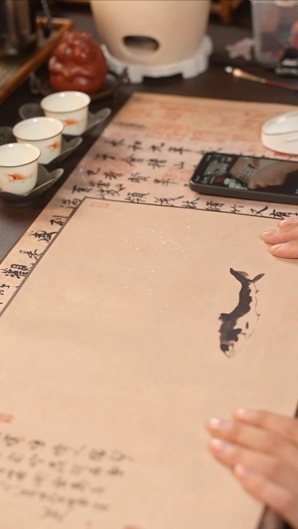 宣丝绘杯垫茶席壶垫