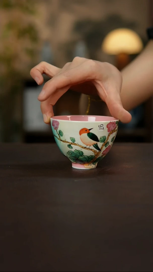 景德镇陶瓷杯碗柴烧多人