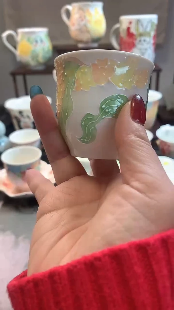 一味*手绘*玉露杯