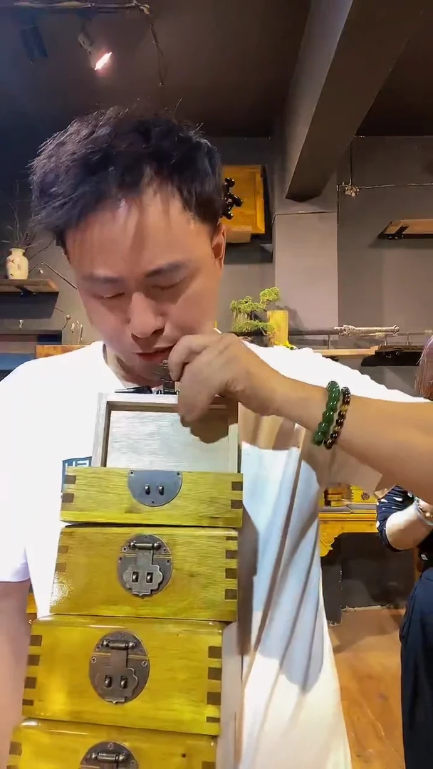 木金丝楠木制品金砖盒16.10.6一个