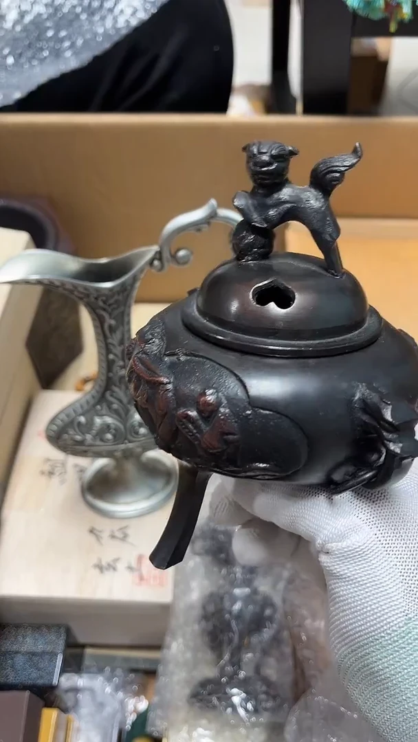 瓷片工艺品杂项扶****灯3645