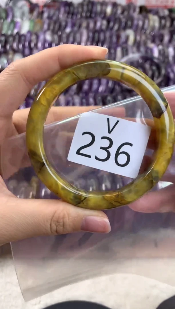 【闪购商品】水晶水晶手镯V未镶嵌236-59