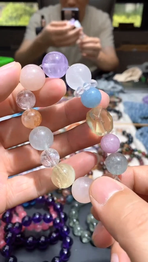 水晶手链未镶嵌s021水晶多宝手链