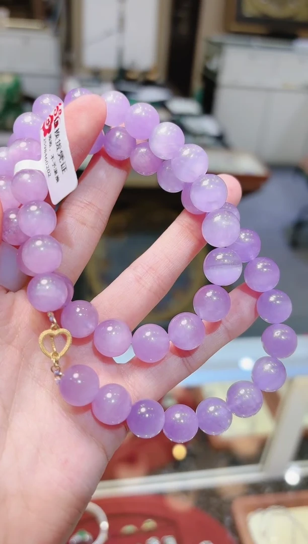 【闪购商品】水晶项链未镶嵌紫锂辉项链