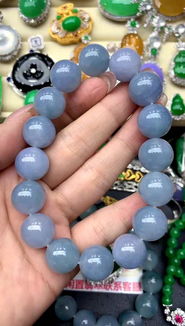 未镶嵌手串翡翠348-中国好珍宝