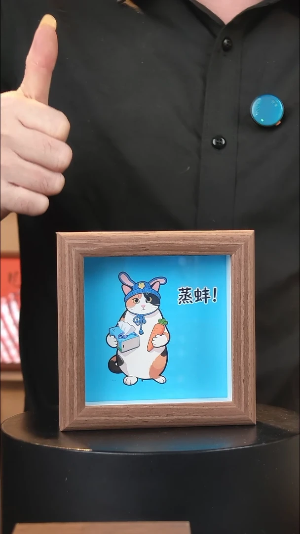有机玻璃小猫4寸