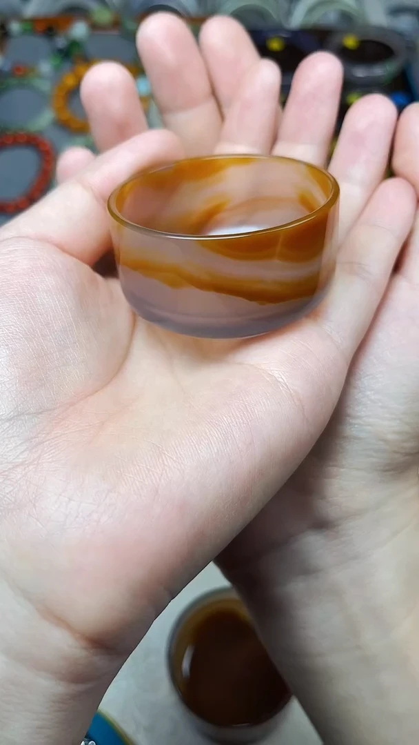 未镶嵌摆件玛瑙/玉髓茶杯 06