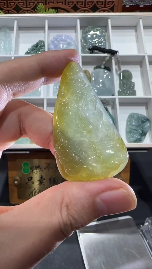 未镶嵌挂件翡翠A货翡翠多样性孤品