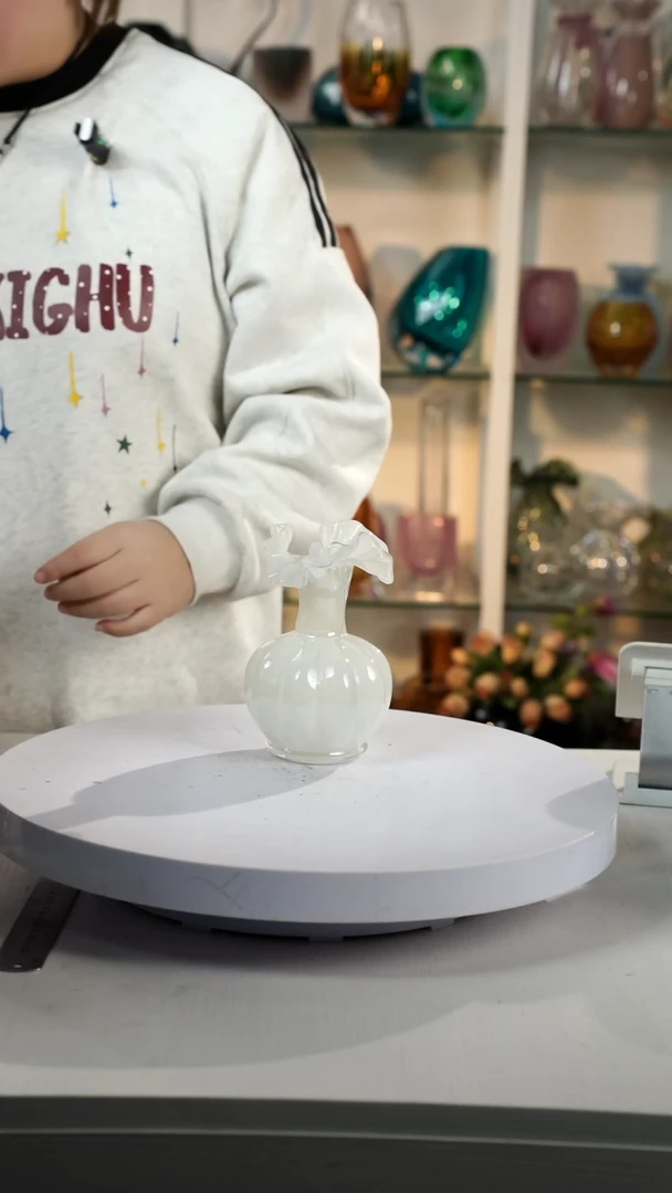 【闪购商品】琉璃【弘扬】高15轻奢琉璃花器微瑕福利