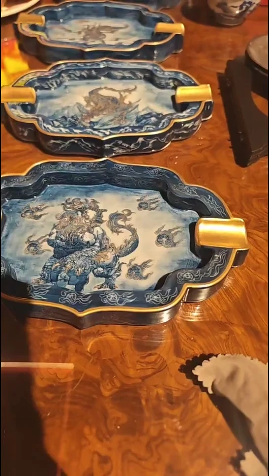 陶李***理龙生九子茄缸4个无包装不退换13