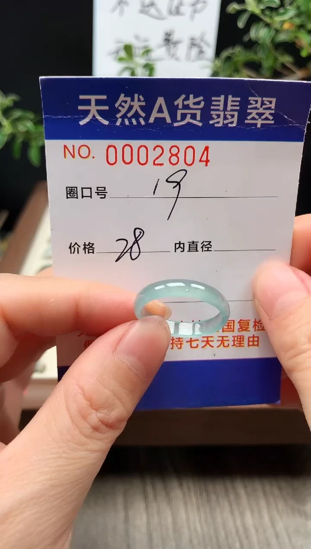 未镶嵌戒指翡翠19#