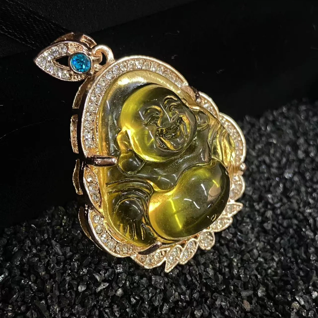 92 金珀黄佛公经典款--多样性发其一 气质时尚精致古风金佛公